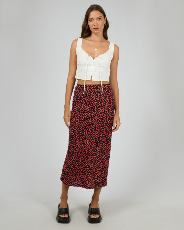 Lana Maxi Skirt - Red