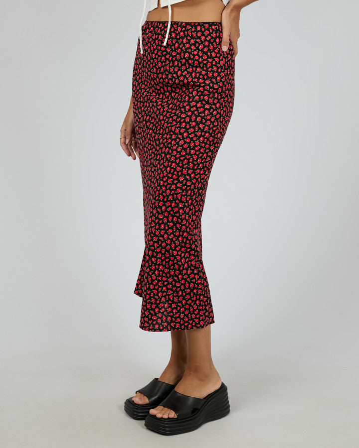 Lana Maxi Skirt - Red