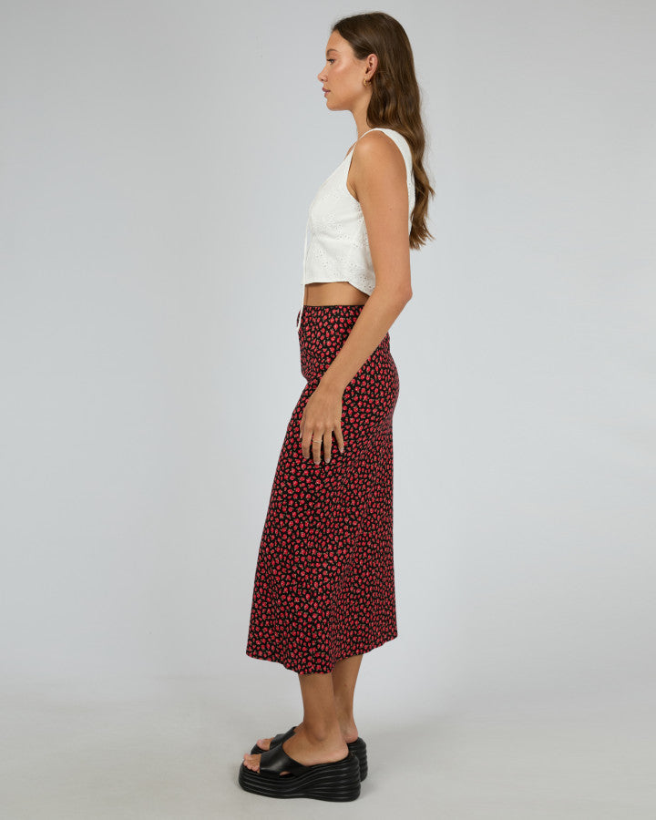 Lana Maxi Skirt - Red