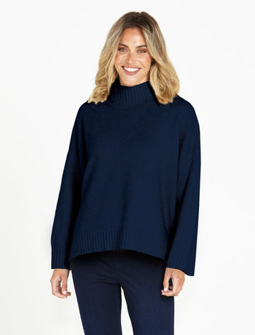 Luna Knit Jumper - Navy