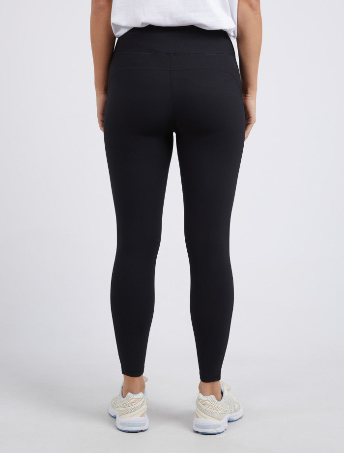 Luxe Rib Legging - Black