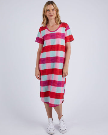 Monaco Check Dress - Multicolour Check