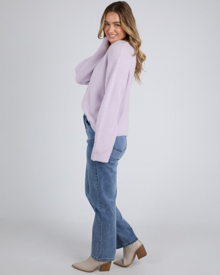 Murphy Knit Cardi - Lavender