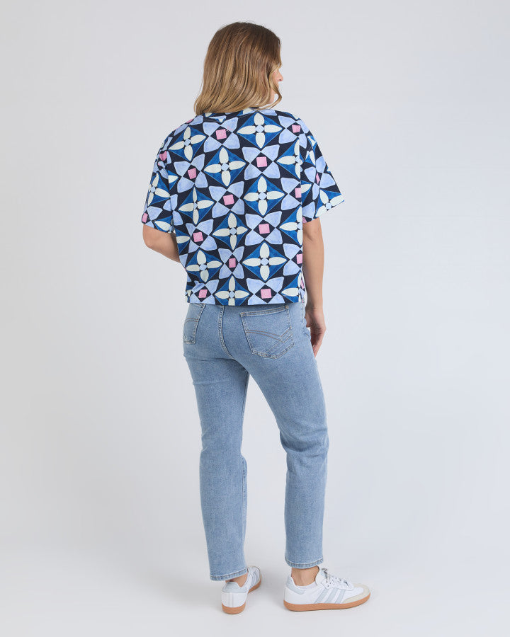 Painted Tile Tee - Geo Print