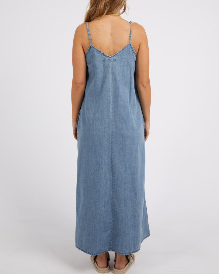 Roma Denim Dress - Mid Blue