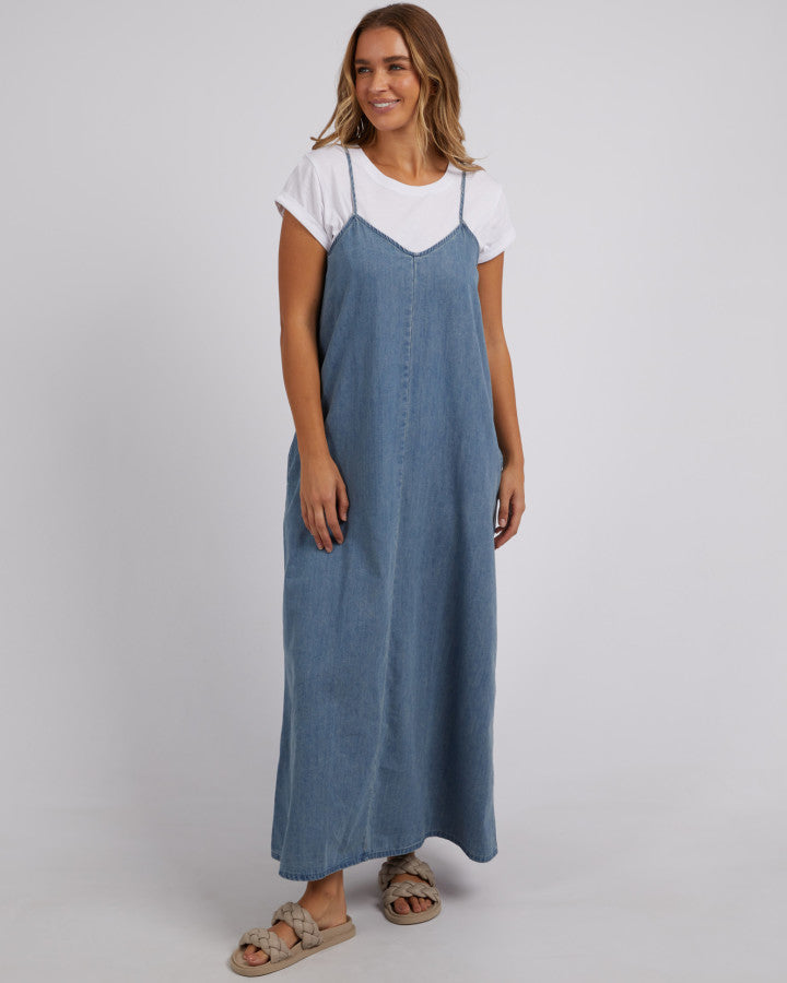 Roma Denim Dress - Mid Blue