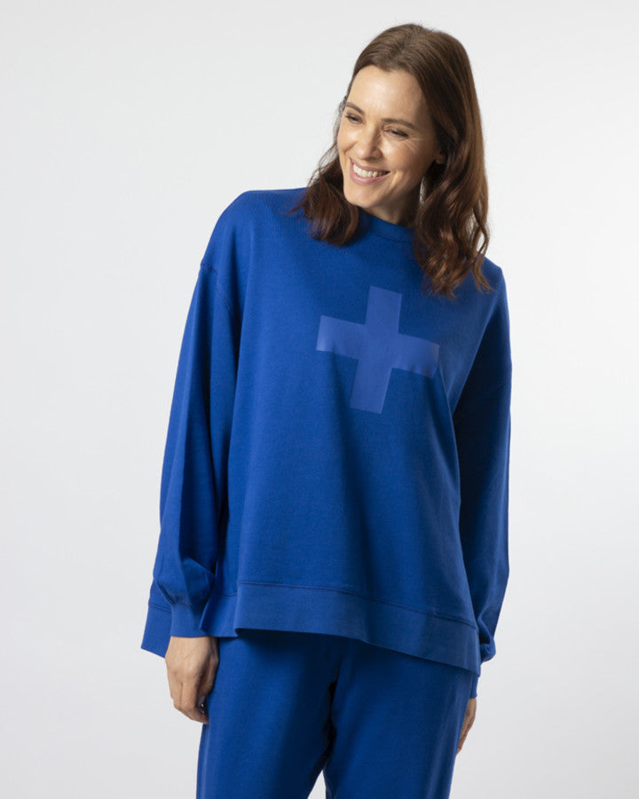 Sunday Sweater - Cobalt Crush