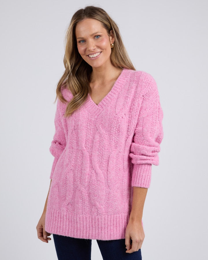 Tallulah Cable Knit - Geranium