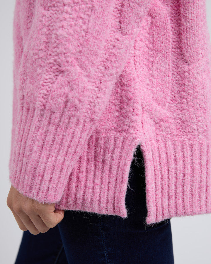 Tallulah Cable Knit - Geranium