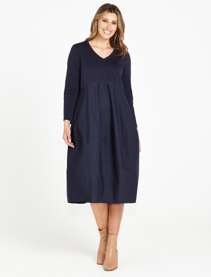 Tulip Dress - Dark Blue