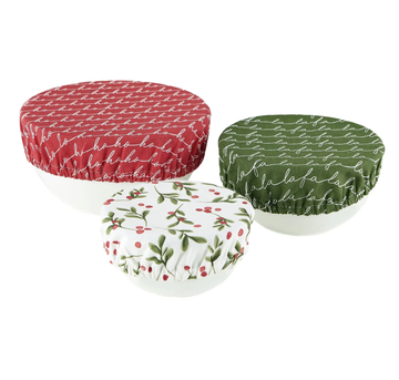 Under The Mistletoe Dish Covers - Set Of 3